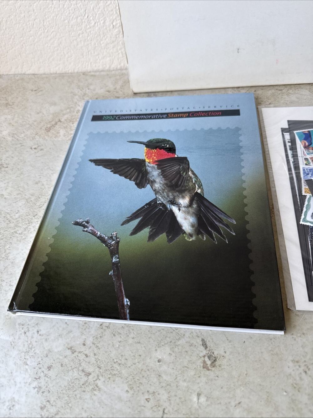 USPS 1992 Commemorative Stamp Collection Book Hardcover Item #8992